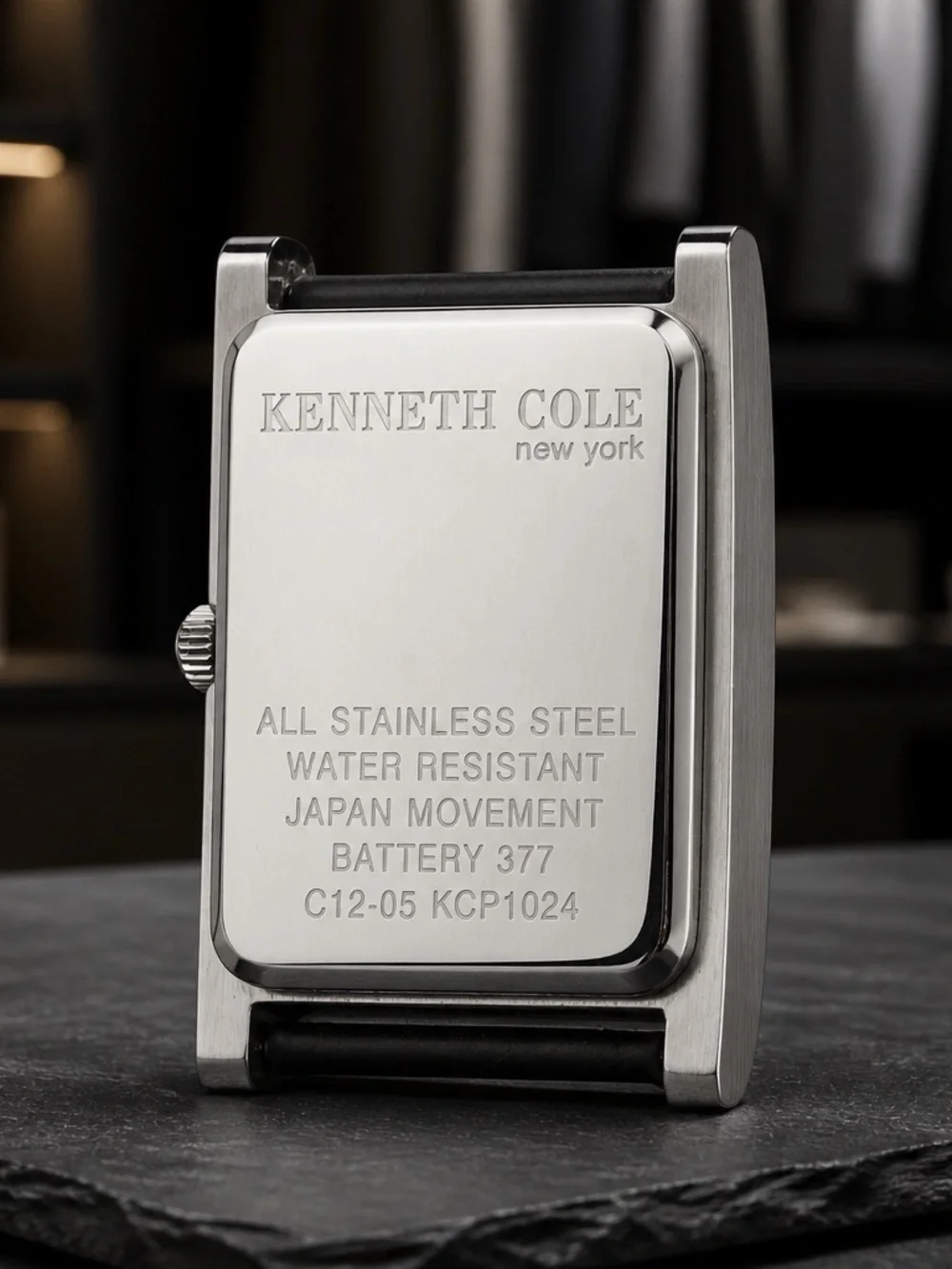 Kenneth Cole New York Rectangular Watch New Battery!